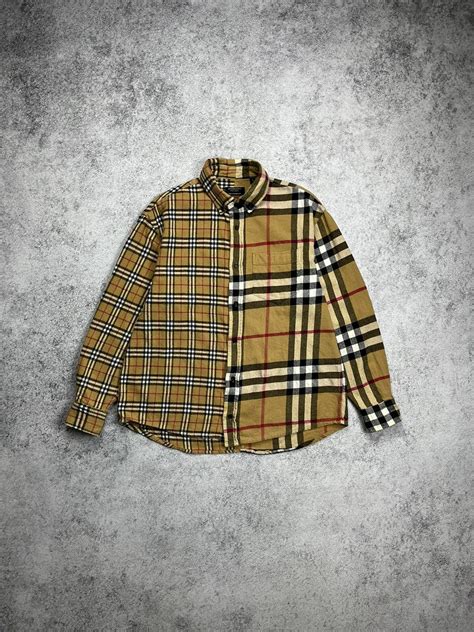 gosha rubchinskiy burberry shirt|Burberry Gosha Rubchinskiy Wool Oversized Shirt .